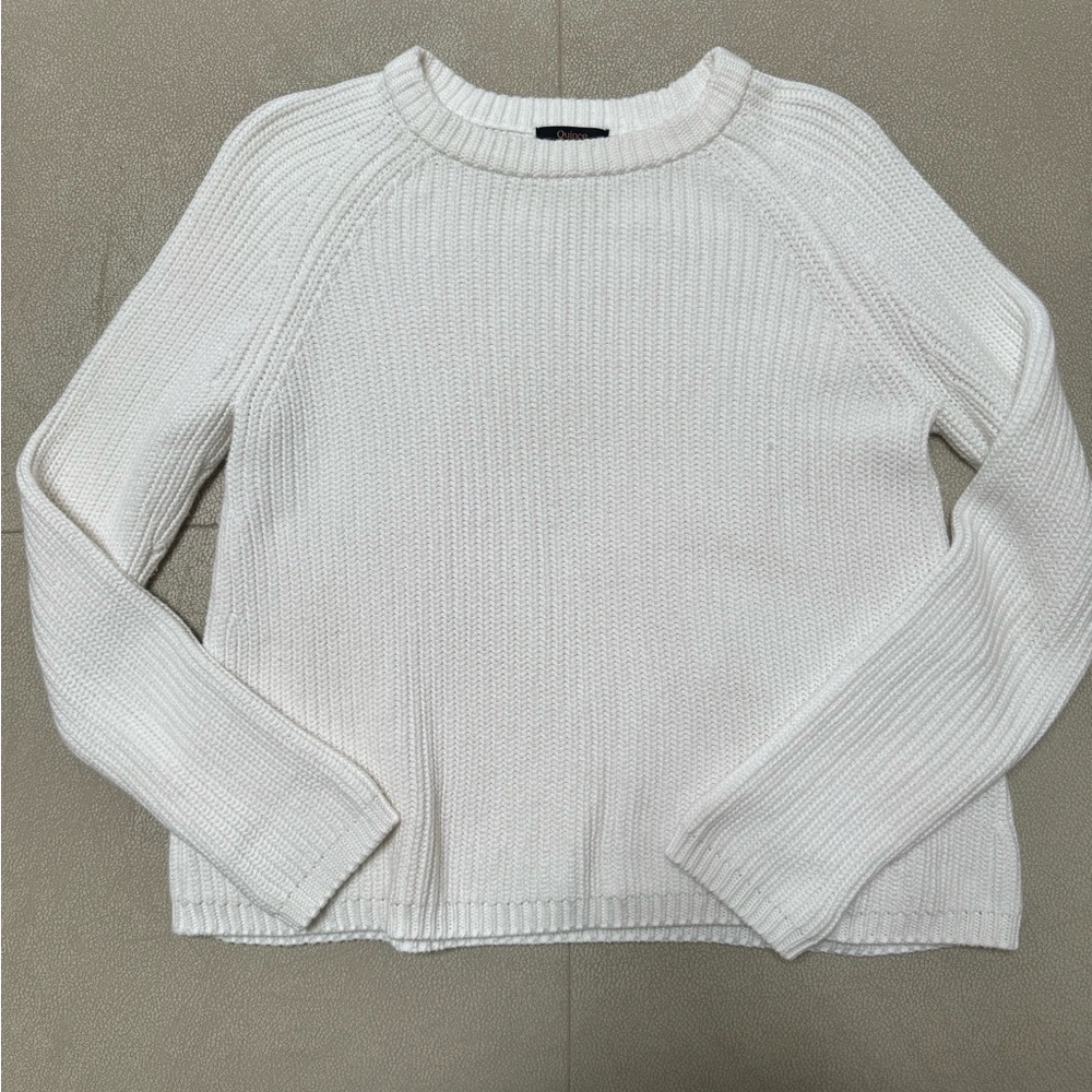 Quince White Sweater